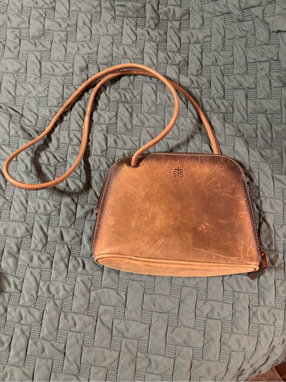 sTsBrown Leather Crossbody Bag
